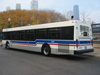 Prototype bus #1000 at Navy Pier during a CTA press conference on November 2, 2005. (Photo by Kevin Zolkiewicz)
