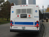 Prototype bus #1000 at Navy Pier during a CTA press conference on November 2, 2005. The 1000-series features the new CTA "dot" logo. (Photo by Kevin Zolkiewicz)