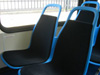 The interior of prototype bus #1000 at Navy Pier during a CTA press conference on November 2, 2005. (Photo by Kevin Zolkiewicz)