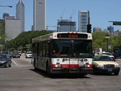 Bus #1233 at Michigan and Roosevelt working route #4 Cottage Grove on May 17, 2008.