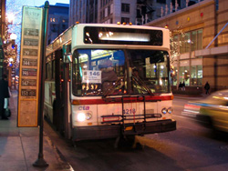 Bus #4218 at State and Madison working route #146 Inner Drive/Michigan Express on March 10, 2004.