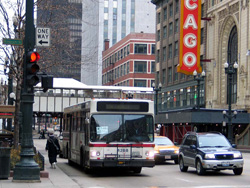 Bus #4288 at State and Randolph working route #146 Inner Drive/Michigan Express on March 5, 2004.