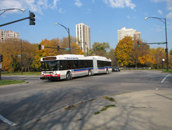 Bus #4006 at Stockton and Fullerton working route #156 LaSalle on November 4, 2008.