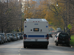 Bus #4006 at Stockton and Fullerton working route #156 LaSalle on November 4, 2008.