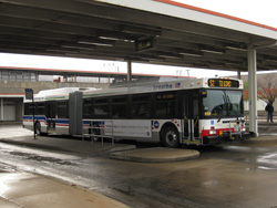 Bus #4008 at the Kedzie Orange Line Station working route #52 Kedzie/California on November 14, 2008.