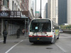 Bus #4555 at Michigan and Monroe working route #143 Stockon/Michigan Express on September 11, 2003. (Photo by Kevin Zolkiewicz)