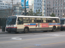 Bus #4529 at State and Washington working route #36 Broadway on February 26, 2004.