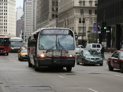 Bus #4616 at Michigan and Lake working route #3 King Drive on June 6, 2008.