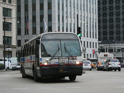 Bus #4756 at Wacker and Wabash working route #2 Hyde Park Express on August 21, 2007.