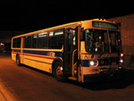 Bus #4923 (former Pace #2119) at Halsted and Belmont working route #173 University of Chicago/Lakeview Express on May 21, 2005. (Photo by Michael Pompili)
