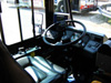 The controls above the driver's seat on prototype bus #500 while at Skokie Shops on June 17, 2006. (Photo by Robert Madison)