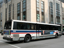Bus #5489 at Illinois and Columbus working route #66 Chicago on June 28, 2006.