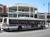 Bus #5805 at the Howard Red Line terminal on April 13, 2004. (Photo by Kevin Zolkiewicz)