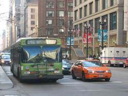 Bus #5811 at State and Washington working route #146 Inner Drive Express on February 26, 2004.