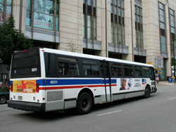 Bus #6031 at Columbus and Illinois on June 28, 2006.