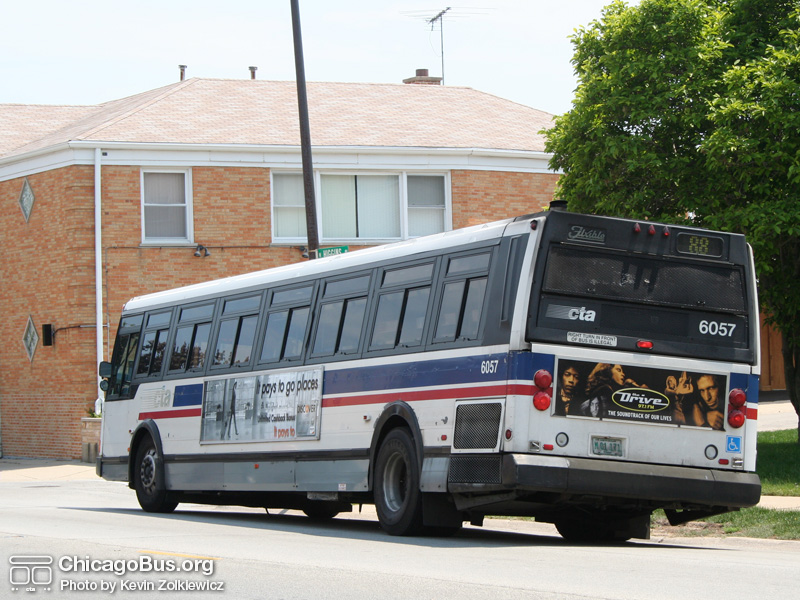 Bus #6057 on Higgins working route #88 Higgins on June 16, 2006. (Photo by Kevin Zolkiewicz)