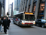 Bus #6006 at the 103rd Garage turnaround working route #14 Jeffery Express on April 15, 2006. (Photo by Jamaal Thomas)