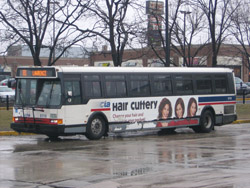Bus #6118 while on layover at the Jefferson Park Blue Line Station on March 27, 2008.