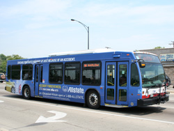 Bus #6813 at Harlem and Higgins working route #90 Harlem on June 16, 2006.