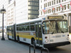 Bus #7309 at Michigan and Madison working route #14 Jeffery Express on November 26, 2003. (Photo by Kevin Zolkiewicz)