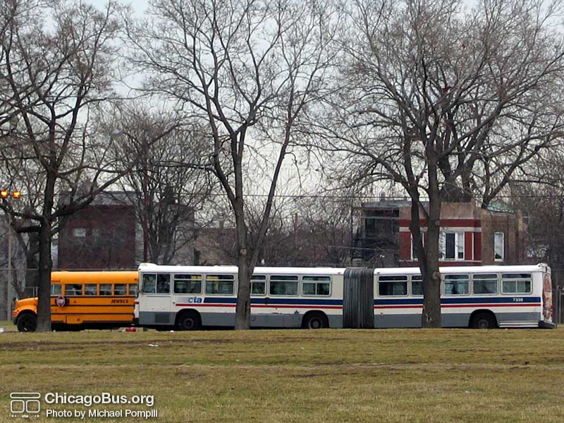 Bus #7330 on March 8, 2004. (Photo by Michael Pompili)