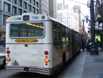 Bus #7402 at Foster and Marine working route #147 Outer Drive Express on March 11, 2004. (Photo by Michael Pompili)