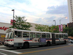 Bus #7332 at Belmont and Broadway working route #156 LaSalle on July 29, 2004. (Photo by Michael Pompili)