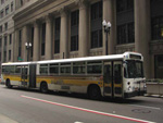 Bus #7332 at Belmont and Broadway working route #156 LaSalle on July 29, 2004. (Photo by Michael Pompili)