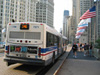 Bus #7616 on Jackson between Lake Shore Drive and Columbus on June 16, 2005. (Photo by Kevin Zolkiewicz)