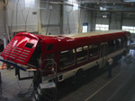 NABI employees work on the assembly of CTA's NABI 45C-LFW CompoBus prototype in 2004 at the NABI plant in Anniston, AL. Special thanks to "Family Guy" for providing these rare assembly photos. (Photo by Frank R.) NABI employees work on the assembly of CTA's NABI 45C-LFW CompoBus prototype in 2004 at the NABI plant in Anniston, AL. Special thanks to "Family Guy" for providing these rare assembly photos. (Photo by Frank R.)