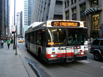 Bus #809 at Madison and State working route #157 Streeterville on March 22, 2007. (Photo by Kevin Zolkiewicz)